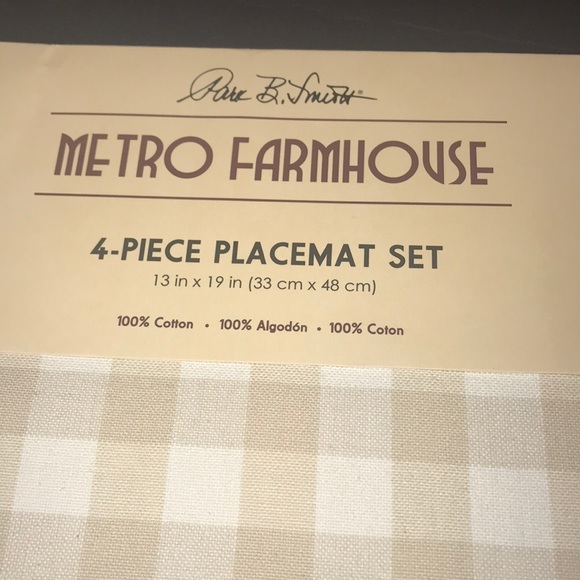 Nwt Metro Farmhouse bunny set of 4 placemats - Picture 3 of 8